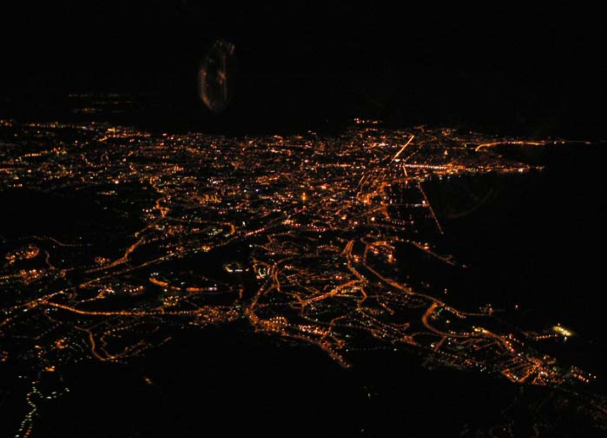 Vol en VFR nuit a Montpellier